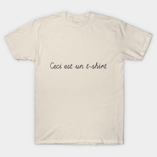 Ceci est un t-shirt T-Shirt